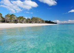 Beach on east coast of Fraser Island